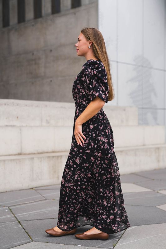 Kikka Mini Flower Dress Black 