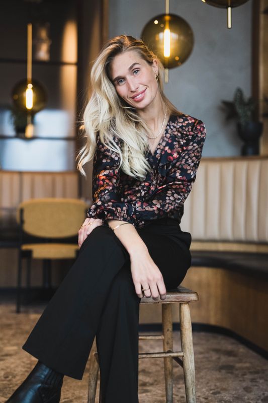 Sophia Blouse Melange Noir 