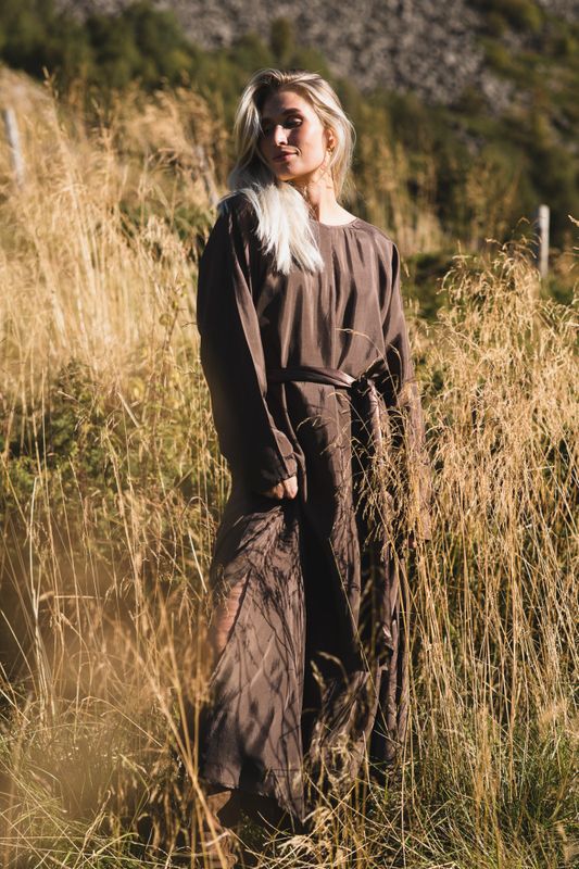 Bridget Long Dress Brown 