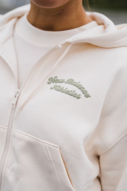 Linear Heritage Fleece Full Zip Beige 