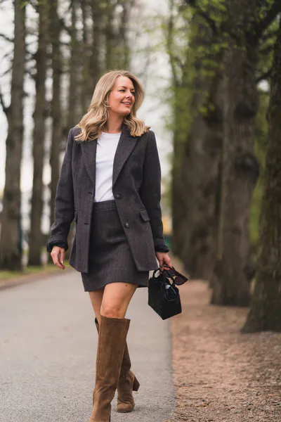 Hovedbilde Brooklyn Blazer Taupe Herringbone
