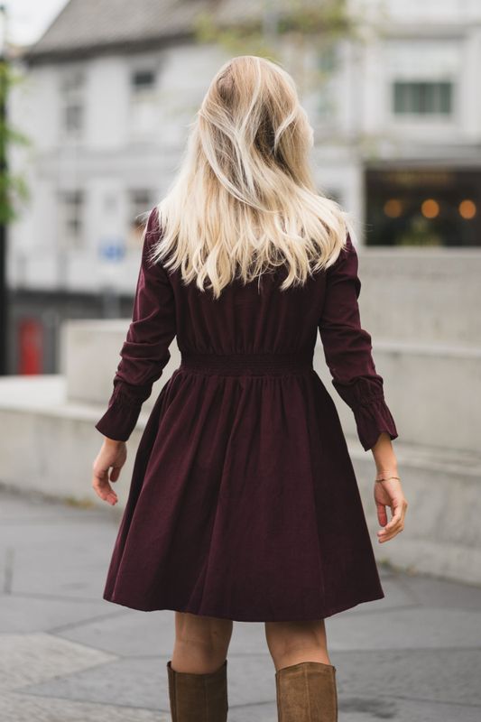 Embrace Dress Burgundy 
