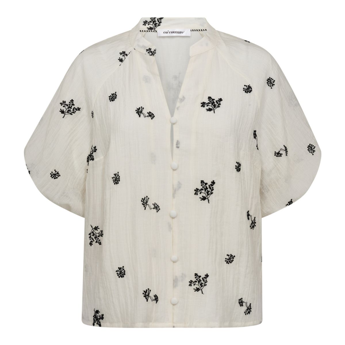 Colleen SS V-Shirt Offwhite 