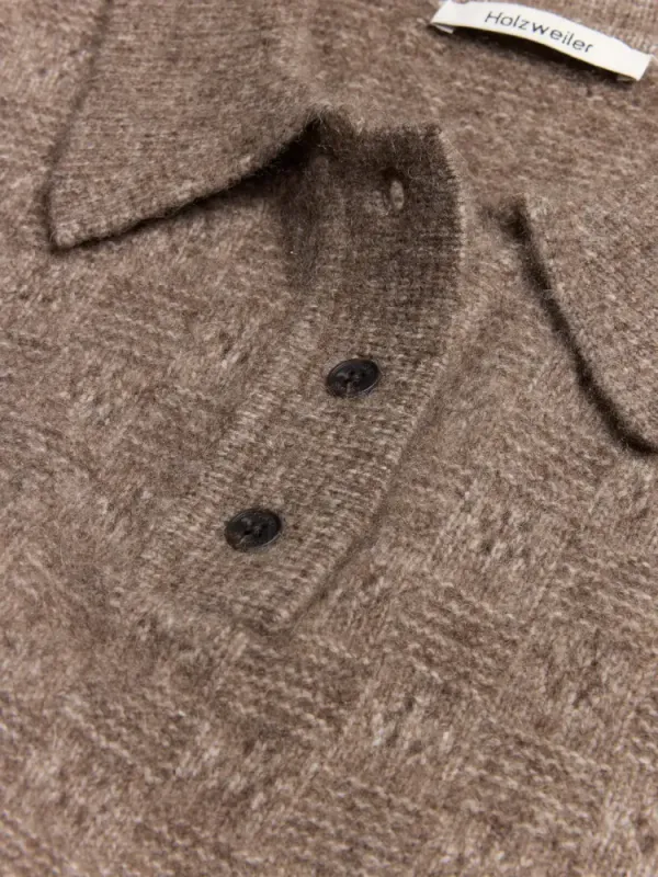 Jackie Polo Sweater Taupe 