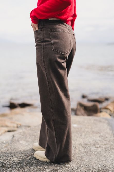 Hovedbilde Ann Wide Trousers Brown 