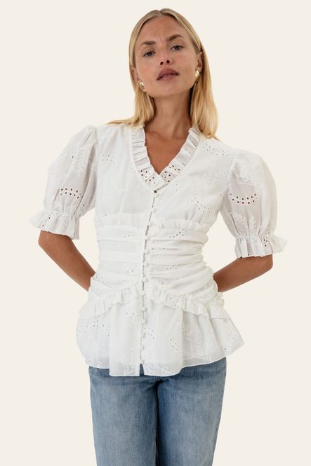 Hovedbilde Arielic Blouse White Embroidery