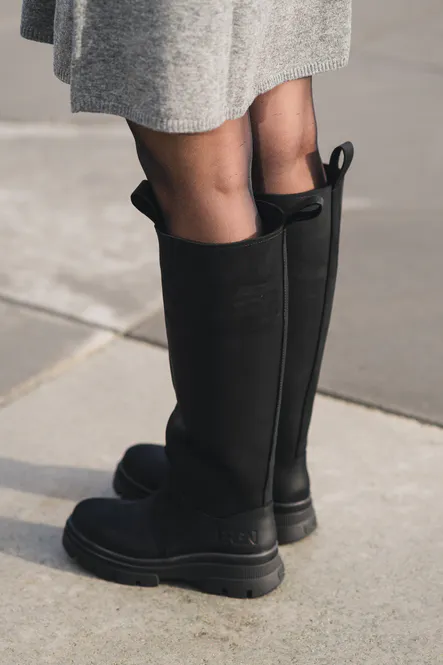 Hovedbilde High Leather Boots New Black 