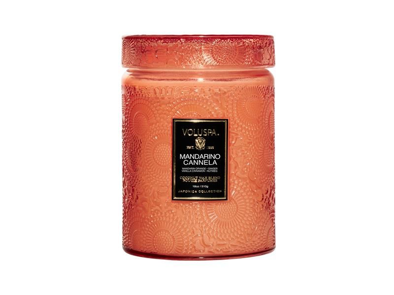Large Jar Candle Mandarino Cannela 