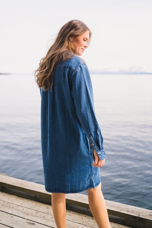 Shirt Dress Coastal Sky 