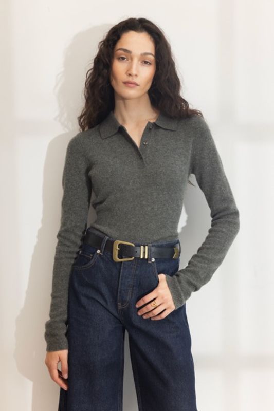 Joyce Knit Dark Olive Melange 