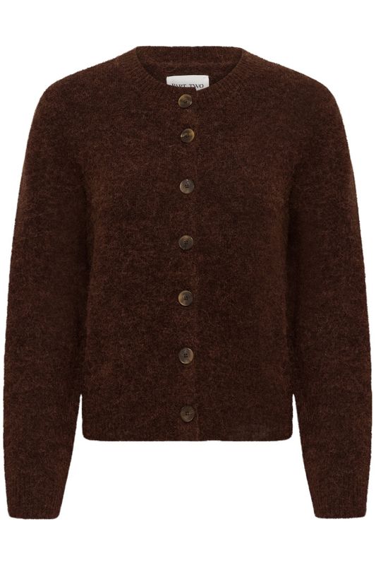 Chanies Cardigan Downtown Brown Melange