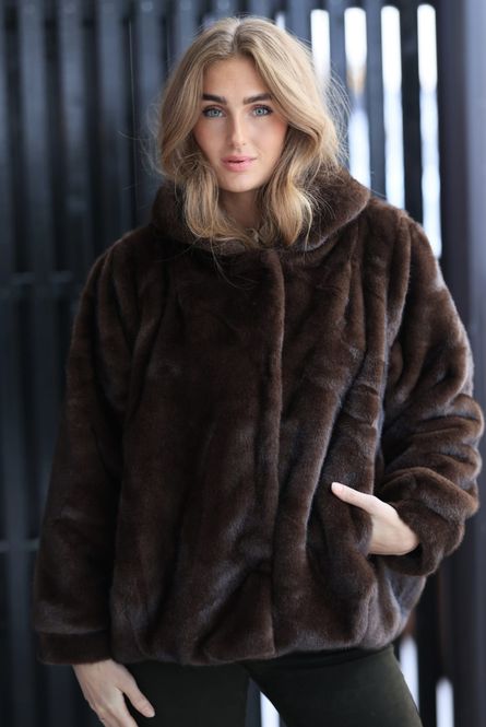 Hovedbilde Velvet Fur Hoodie Cocoa 