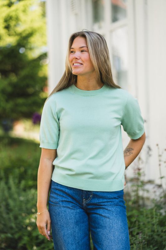 Lena SS Knit Pullover Lichen 