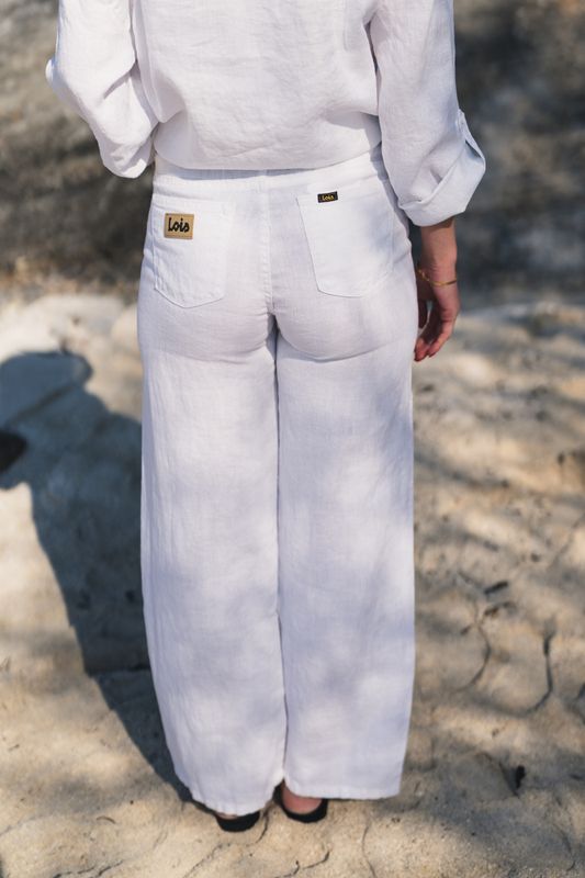 Culotte Linen Colour White 