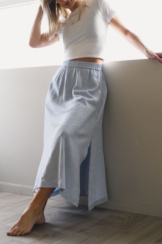 Pennie Ginia HW Skirt Skyway Melange