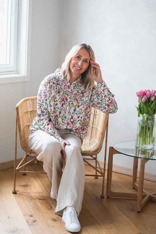 Elvera Shirt Multi Flower Print