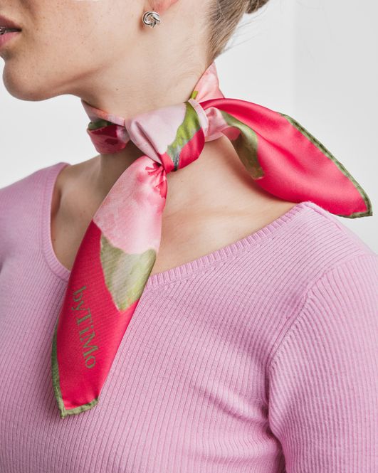 Hovedbilde Silk Scarf Small Rouge Fleur