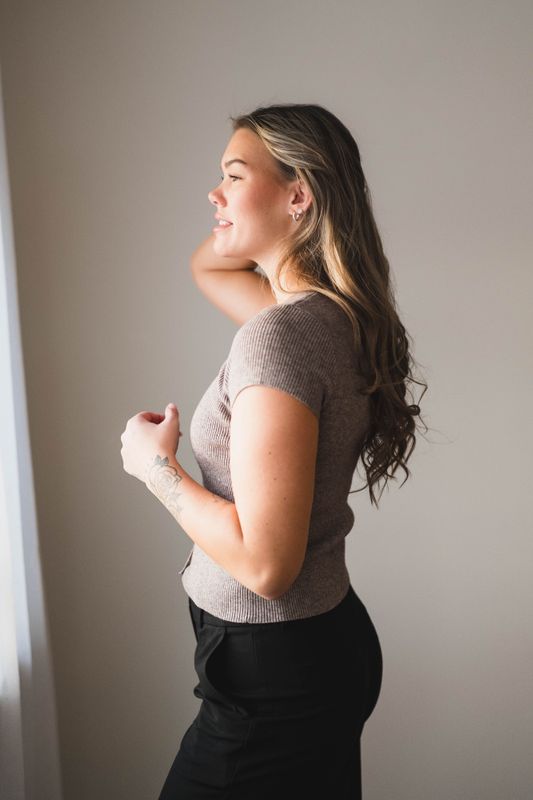 Todda Knit Tee Sand Melange