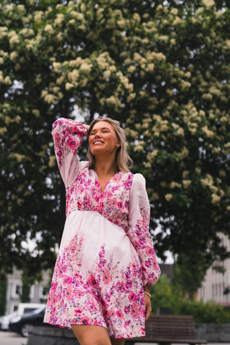 Semila Flower Print Dress Rose 