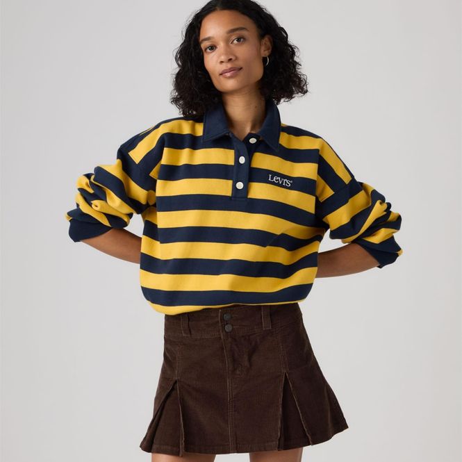 Hovedbilde Vintage Rugby Fleece Stripe Arch Logo Spicy ...