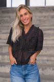 Hovedbilde Evienne S Voile Top Dark Brown 