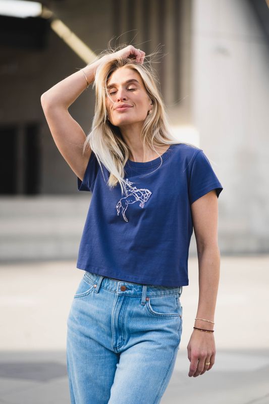 Baby Tee Deep Cobalt 