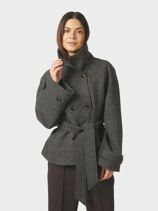 Munet Check Jacket Dark Grey 