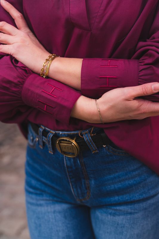 Mie Tencel Blouse Potent Purple