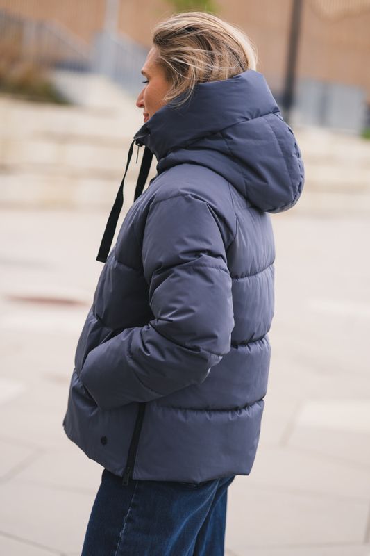 Pavine Down Short Jacket India Ink 