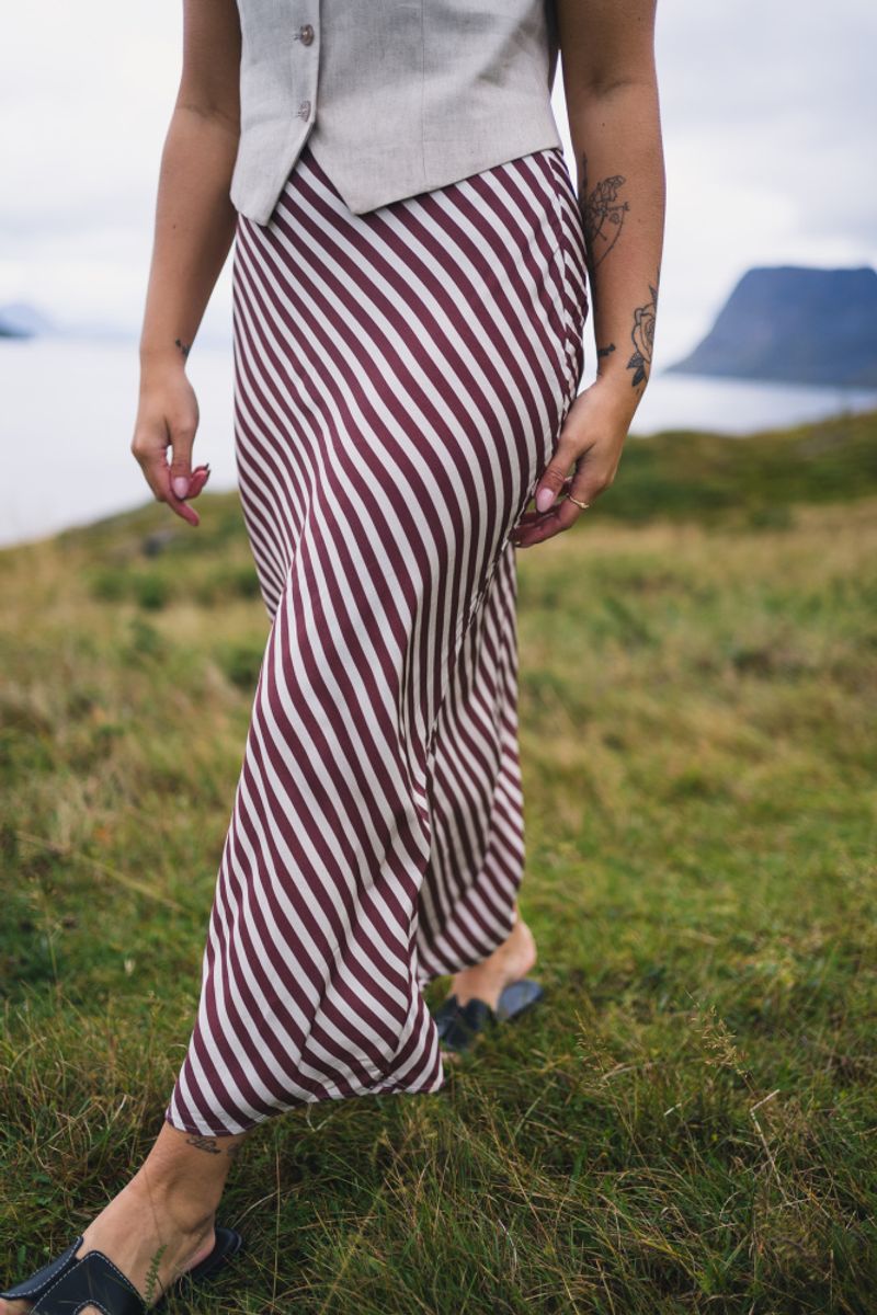 Hyro Skirt Terracotta Stripe