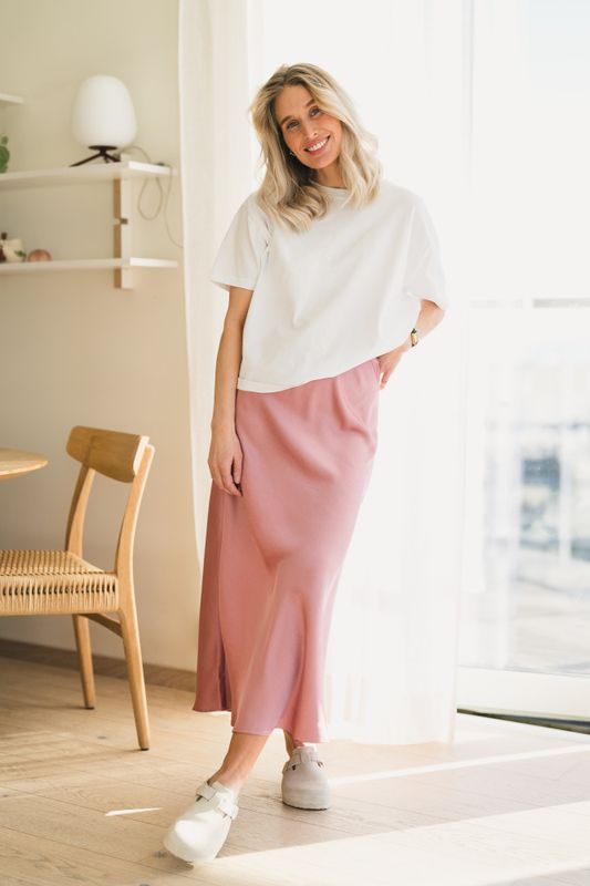 Bovary Skirt Evening Rose