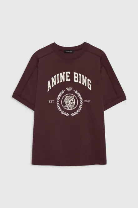 Hovedbilde Jaylin Tee Collegiate Fig Burgundy 