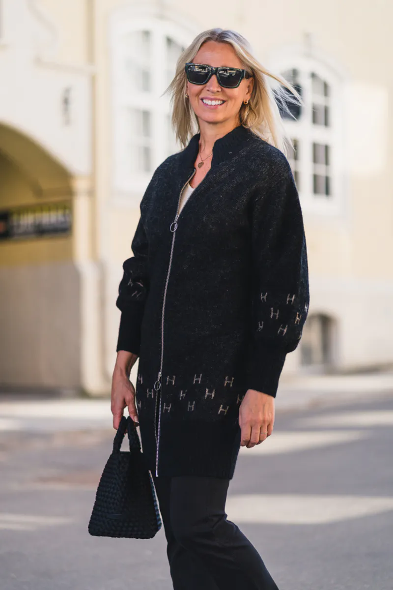 Martha Jacket Long Black 