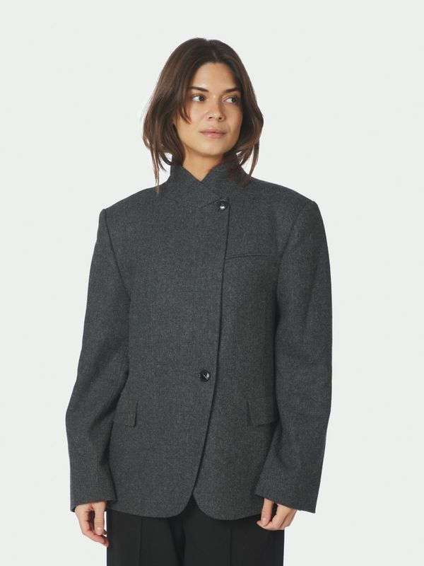 Nerine Structure Twill Blazer Antracit