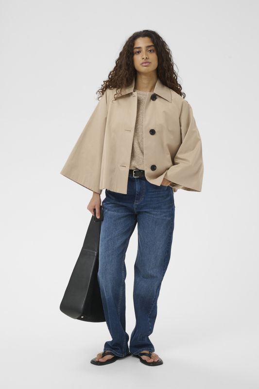 Hinona Cape Jacket Sandstone 