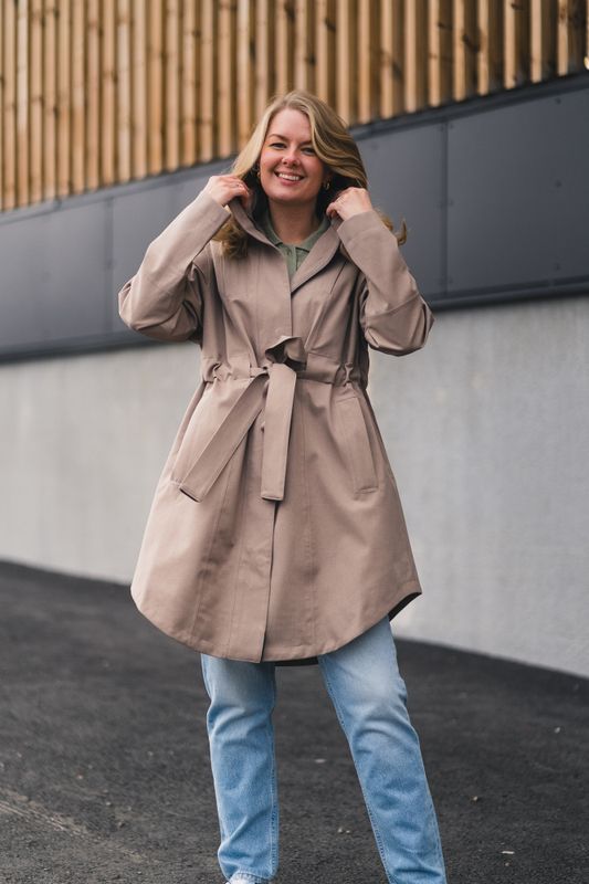 Monsun Coat Taupe 