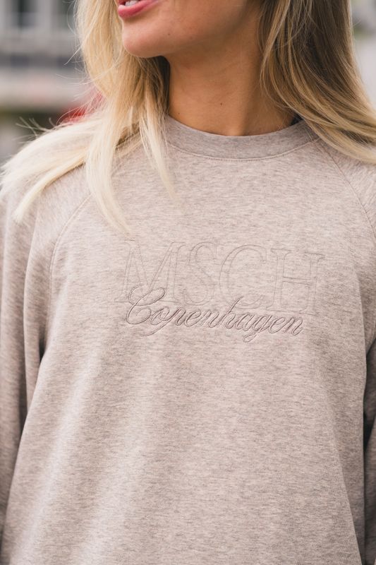 Brawley Briena Logo Sweatshirt Warm Light Grey Melange 