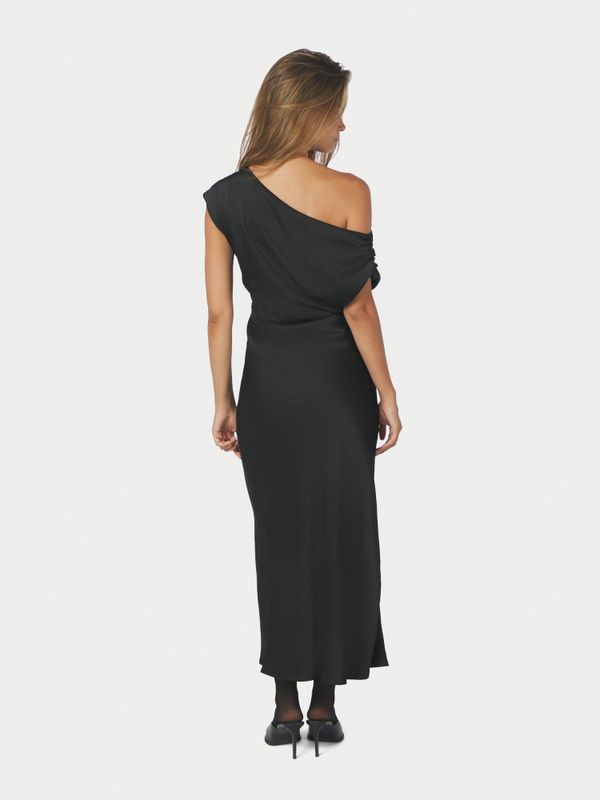 Lilith Heavy Sateen Dress Black 