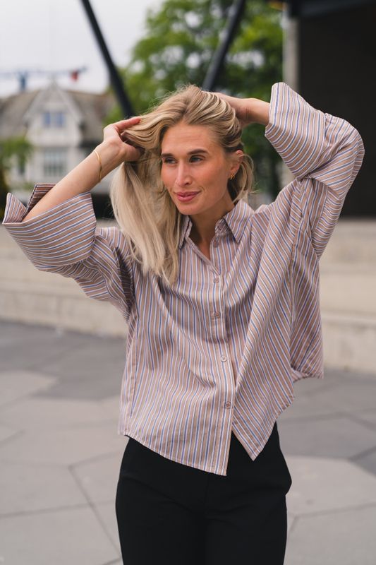 Atari Shirt Beige Stripe 