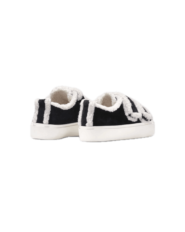 Shearling Low Velcro Black 