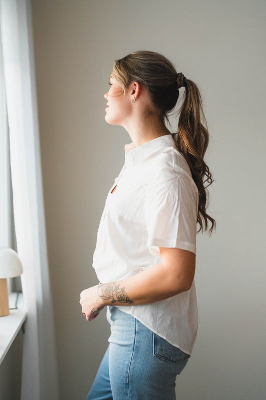 Saminna SS Shirt 9942 Clear Cream 