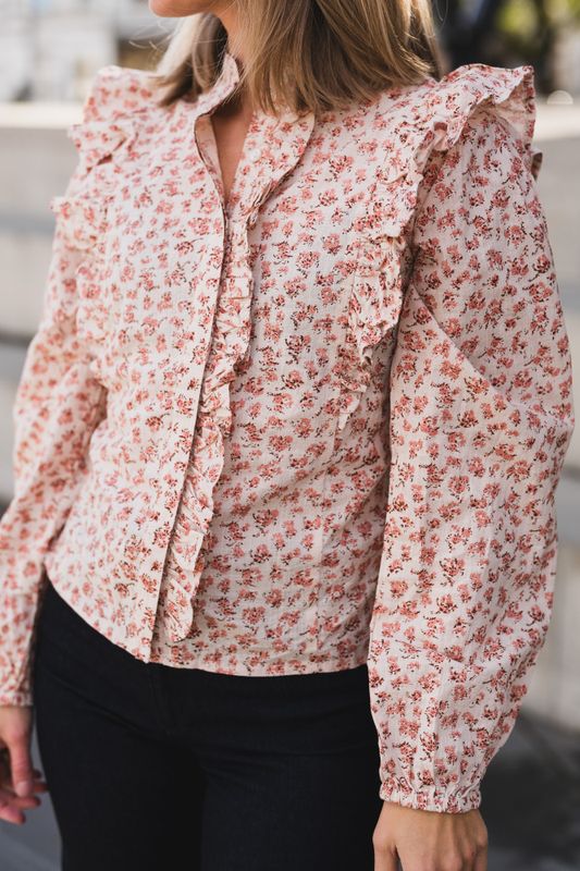Maya Blouse Rose Elegance