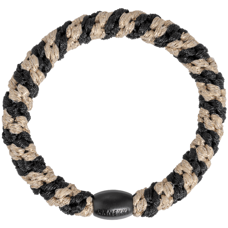 Kknekki Black Beige Glitter Stripe 