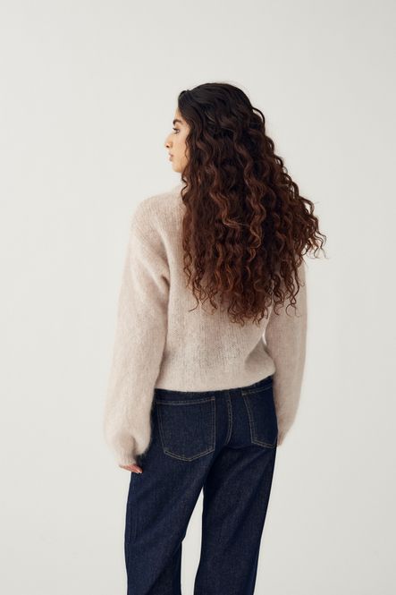 Hovedbilde Kae Mohair Cardigan Oyster 