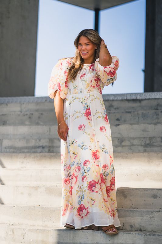 Chiffon Maxi Dress Roaslie