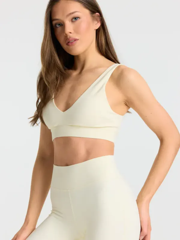Cloudform® V-Shape Sports Bra Butter Yellow 