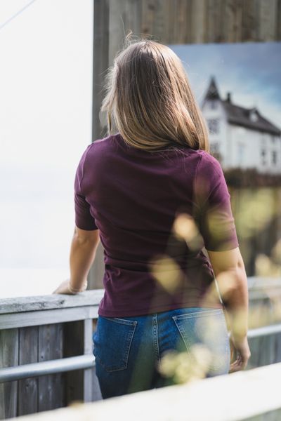 Hovedbilde Granny Embroidery SS Tee Winered