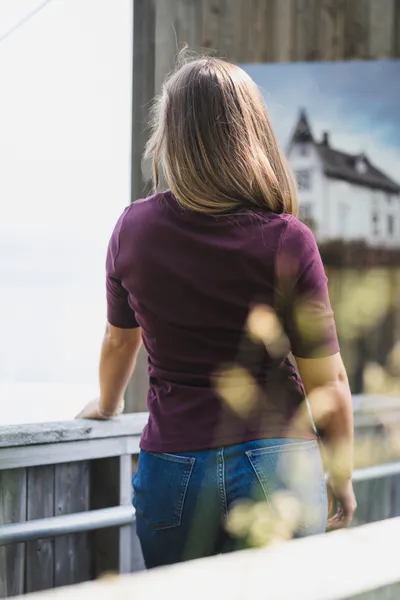 Hovedbilde Granny Embroidery SS Tee Winered