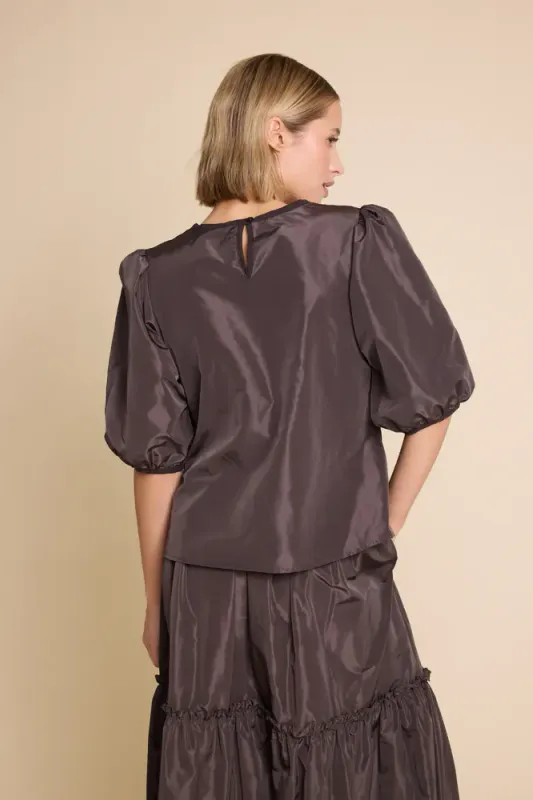 Isabel 25 Solid Blouse Brown 