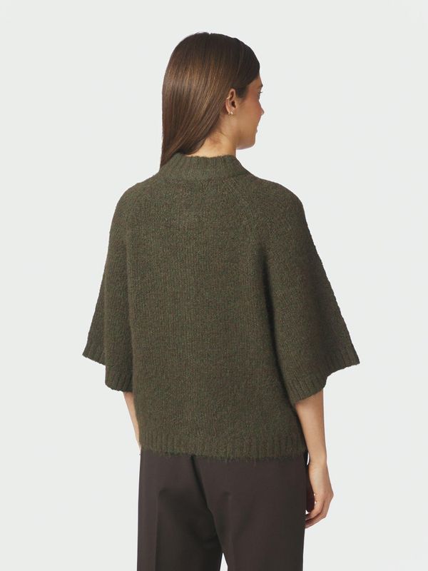 Benuta Fluffy Knit Cardigan Army 